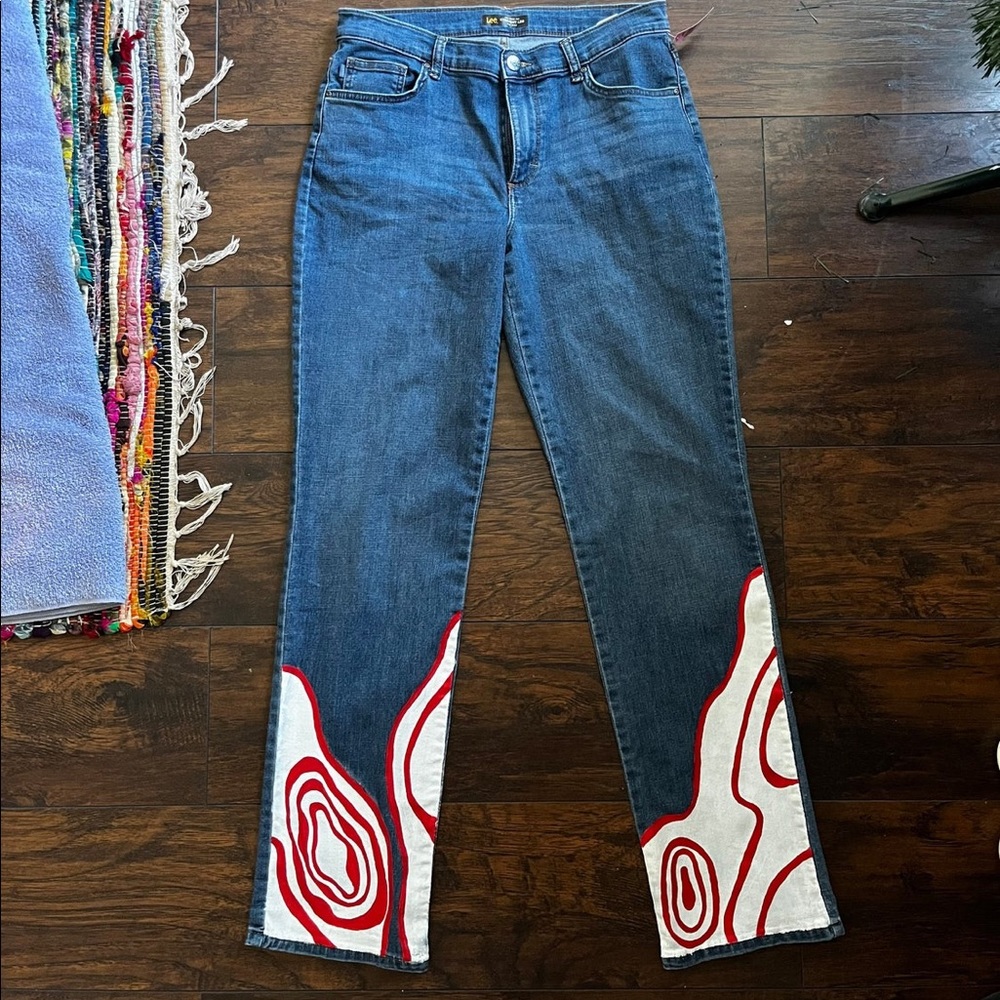 Groovy Pattern Jeans